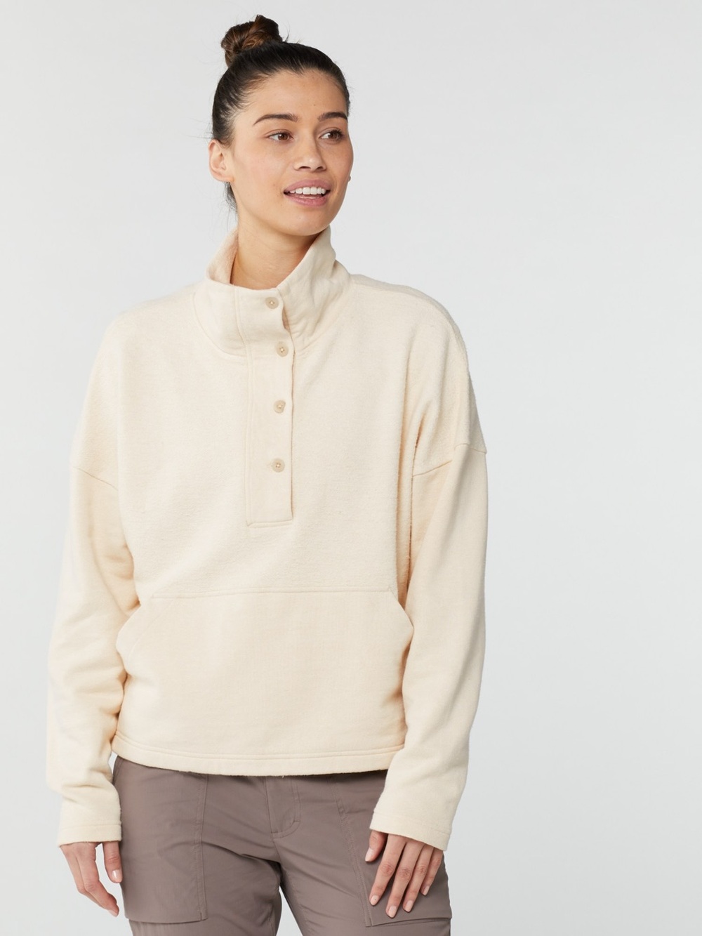 REI Cream Wallace Lake Fleece Pullover